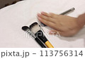 Cleaning makeup brushes, washing makeup tools, Washing, drying, and towel-drying makeup brushes 113756314