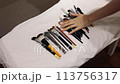 Cleaning makeup brushes, washing makeup tools, Washing, drying, and towel-drying makeup brushes 113756317