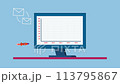 Statistics on website traffic are increasing at rocket speed. Data analytics, SEO ranking optimization and grow website visitors concept. 2D Animation 113795867