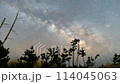 タイムラプス 星空 天の川 114045063