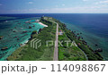 Drone shot of Higashi-Hennazaki, Miyakojima, Okinawa Prefecture⑧ 114098867