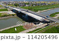 Road bridge expansion work: Road bridge expansion work over National Route 443 in Fukuoka Prefecture 114205496