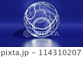 光の線が美しい球体のイメージ 114310207