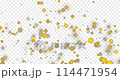Golden luxury bokeh on particles floating in the air. Loop Animation 114471954