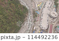 Aerial Views of Himalayan River, Lifestyle, and Forest 114492236