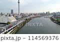 Sumida River drone aerial photography 114569376