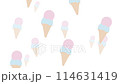 循環背景與飛行冰淇淋 114631419