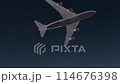 夜間飛行的飛機/客機圖片 114676398