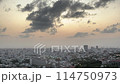 那覇首里の展望台から見た夕景 114750973