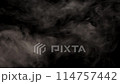 Steam on a black background Vertical video 2x slow motion blur 114757442