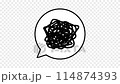 ぐるぐる　ペン書き　シンプル　ループ30F 114874393