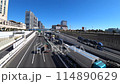 Tokyo Road Traffic on High way from above. 4K 114890629