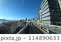 View from train. Japan Odaiba Railway 4K 114890633