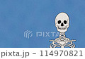 Adorable Human Skeleton and Skull Illustration: Whimsical and Cute Anatomical Animation 114970821