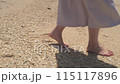 女模特，沖繩美麗的海灘，碧海藍天 115117896