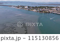 Aerial shot of Bentenjima, Lake Hamana, Shizuoka Prefecture on May 4th. 115130856
