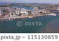 This is an aerial shot of Bentenjima, Lake Hamana, Shizuoka Prefecture, taken on May 4th. 115130859