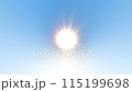 sun shining in the clear sky 115199698