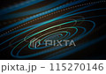 abstract frequencies circle radio waves deep focusing peaceful motion background	 115270146