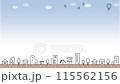 流動的城市景觀的循環動畫 115562156