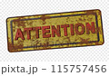 3d alarm post Attention icon 115757456