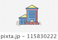 office building animated icon, main office icon animation 115830222