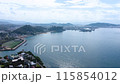 海のある町の空撮（愛媛県） 115854012