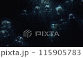 ブラックライトで光る幻想的なクラゲ 115905783