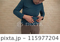 Elderly women suffering from obesity 115977204