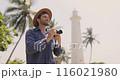 Photographer Capturing Galle Fort Lighthouse in Sri Lanka 116021980