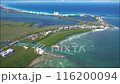 Drone view of Punta Nizuc  estuary in Cancun 116200094