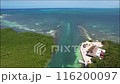 Drone view of Punta Nizuc  estuary in Cancun 116200097