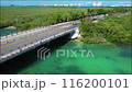 Drone view of Punta Nizuc  estuary in Cancun 116200101