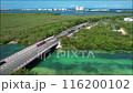 Drone view of Punta Nizuc  estuary in Cancun 116200102