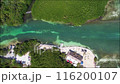 Drone view of Punta Nizuc  estuary in Cancun 116200107