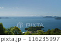 View of the islands of the Seto Inland Sea from Takamiyama Observatory, Onomichi City, Hiroshima Prefecture 116235997