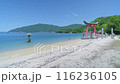 The large torii gate of Itsukushima Shrine on Iwako Island, Onomichi City, Hiroshima Prefecture 116236105