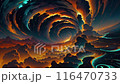 Colorful mountains landscape. AI generated video 116470733
