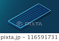 Isometric computer keyboard animation. Personal computer hardware components. Modern computer keyboard. Motion graphic. 4K video animated in isometric style 116591731