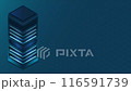 Isometric futuristic server animation. Isometric database or data center. Abstract blockchain. Computer storage. Cloud storage. 4K video animated in isometric style 116591739
