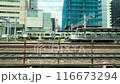 View from the Shinkansen train passing JR Tamachi Station 116673294