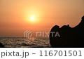 Sunset near Senjojiki Beach in Fukaura 116701501