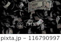 舞う新紙幣 116790997
