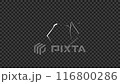 白　アニメ風　稲妻　ループ4秒 116800286