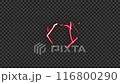 赤色　アニメ風　稲妻　ループ4秒 116800290