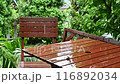 Rainy terrace scenery 116892034