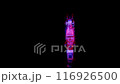 Rendering 3D animation, VISUAL EFFECTS Gun Model on a black background 116926500
