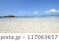 沖縄　砂浜　海　海岸　離島　渡嘉敷 117063657