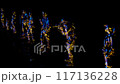 Rendering 3D animation, VISUAL EFFECTS people different characters child Model on a black background 117136228