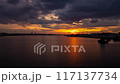Hyperlapse of the sunset at Lake Teganuma and the magic hour after sunset, Abiko City, Chiba Prefecture 117137734